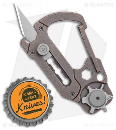 CIVIVI Polymorph Carabiner Multi-Tool Bronze Titanium (2.8")
