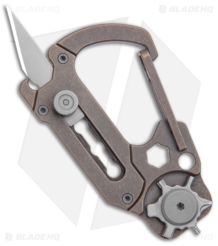 CIVIVI Polymorph Carabiner Multi-Tool Bronze Titanium (2.8")