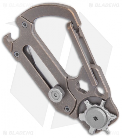 CIVIVI Polymorph Carabiner Multi-Tool Bronze Titanium (2.8")