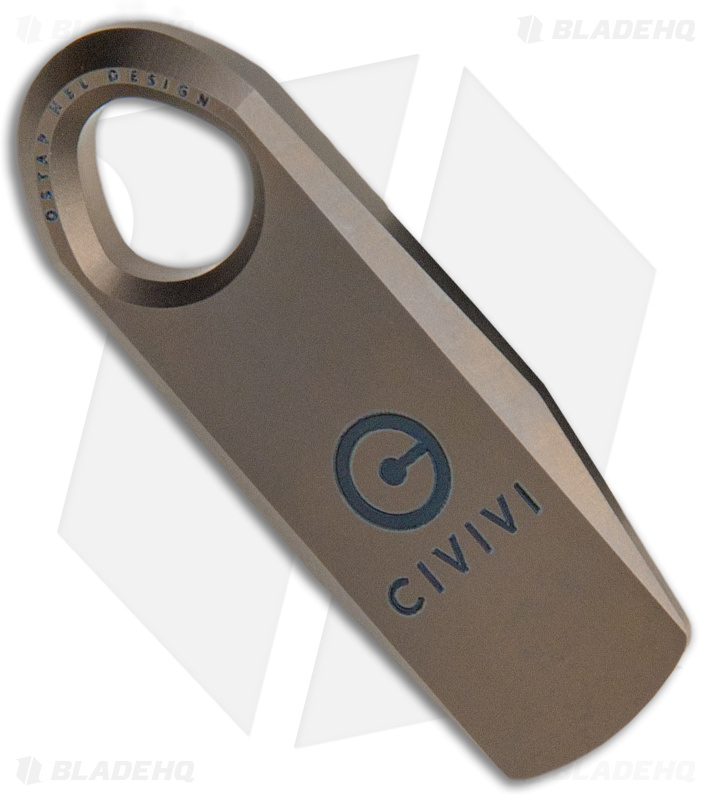 CIVIVI Ti-Bar Pry Bar Champagne Titanium (1.7" Satin) C21030-3