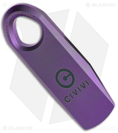 CIVIVI Ti-Bar Pry Bar Purple Titanium (1.7" Satin) C21030-2