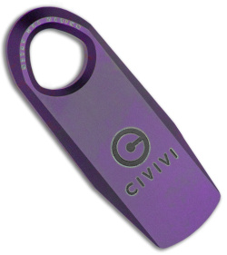 CIVIVI Ti-Bar Pry Bar Purple Titanium (1.7" Satin) C21030-2