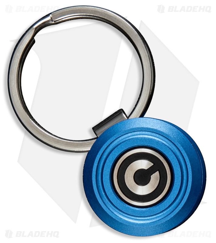 CIVIVI Key Coin Pocket Key Organizer Blue Aluminum (1" Plain Key Ring)