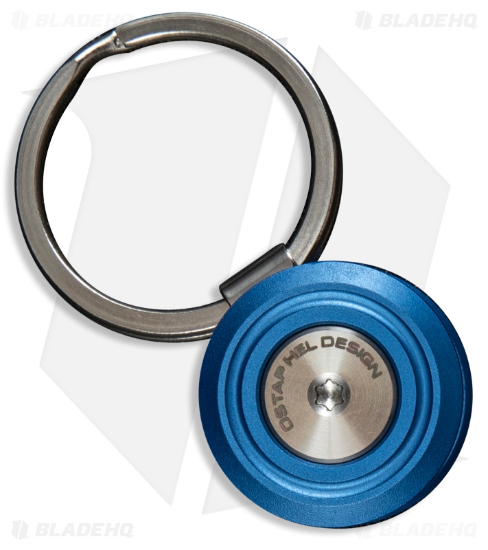 CIVIVI Key Coin Pocket Key Organizer Blue Aluminum (1" Plain Key Ring)