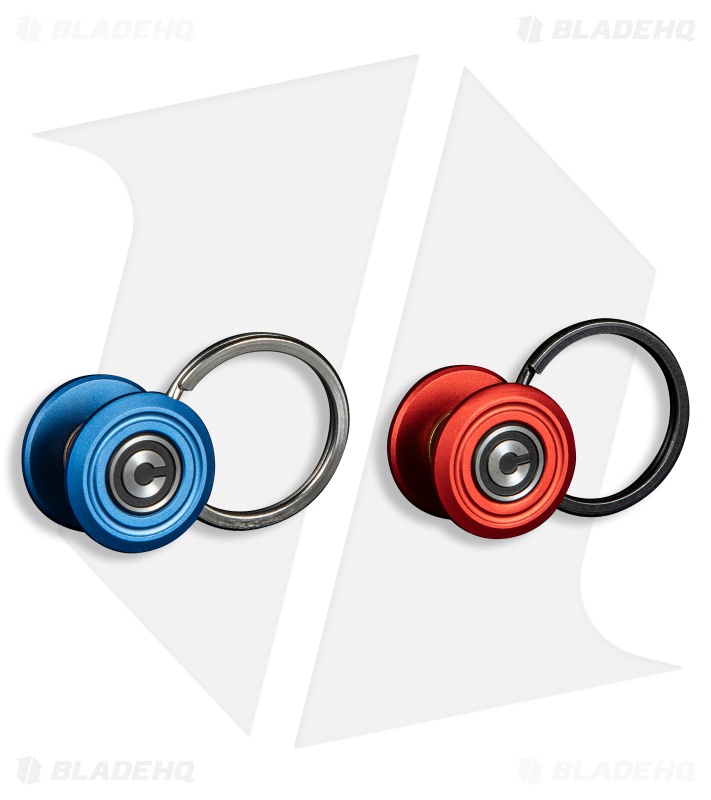 CIVIVI Key Coin Pocket Key Organizer Set Red + Blue Aluminum (1" Key Ring)