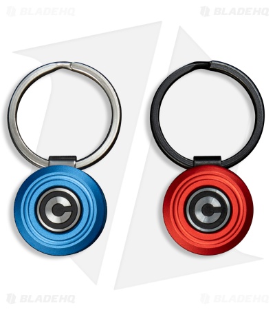CIVIVI Key Coin Pocket Key Organizer Set Red + Blue Aluminum (1" Key Ring)