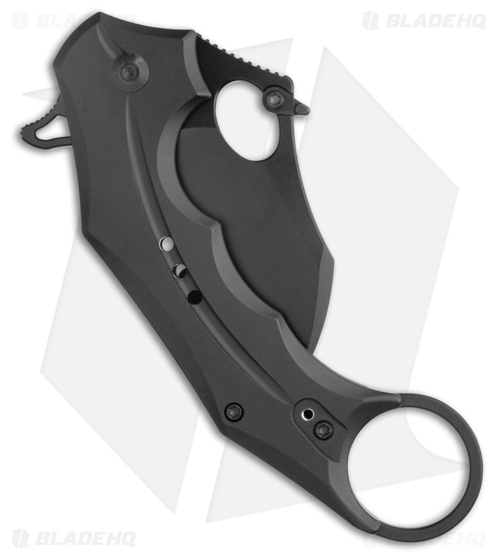 CIVIVI Incisor II Karambit Button Lock Knife Black Alum (2.02" Black) C16016B-1