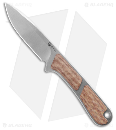 CIVIVI Mini Elementum Fixed Blade Knife Brown Micarta (2.24" Satin) C23010-2