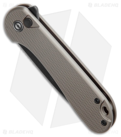 CIVIVI Elementum II Button Lock Knife Diamond Patterned Gray Al (3" Black SW)