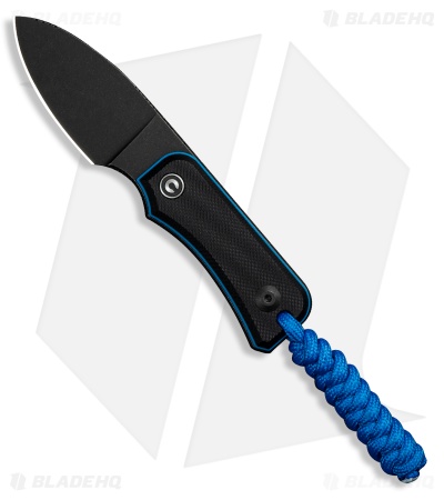 CIVIVI Baby Banter Fixed Blade Knife Black/Blue G-10 (2.4" Black SW) C23045-1