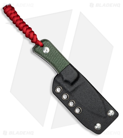 CIVIVI Baby Banter Fixed Blade Knife Green Canvas Micarta (2.4" SW) C23045-2