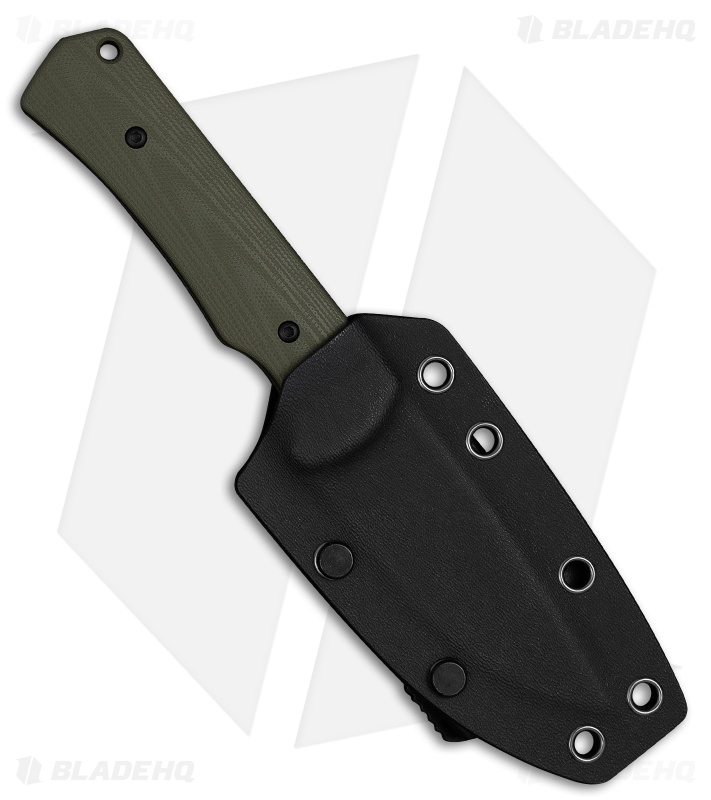 CIVIVI Jencks Fixed Blade Knife OD Green G-10 (3.5" Black SW 14C28N)
