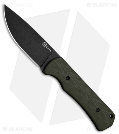 CIVIVI Jencks Fixed Blade Knife OD Green G-10 Black SW