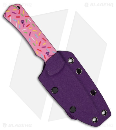 CIVIVI Jencks Dessert Warrior Fixed Blade Knife Pink G-10 (3.5" Blue)