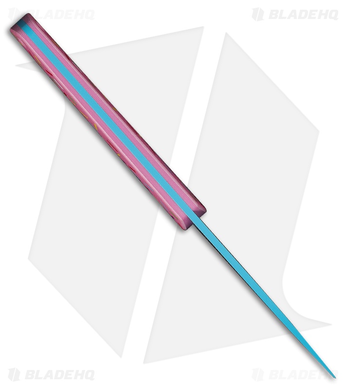 CIVIVI Jencks Dessert Warrior Fixed Blade Knife Pink G-10 (3.5" Blue)
