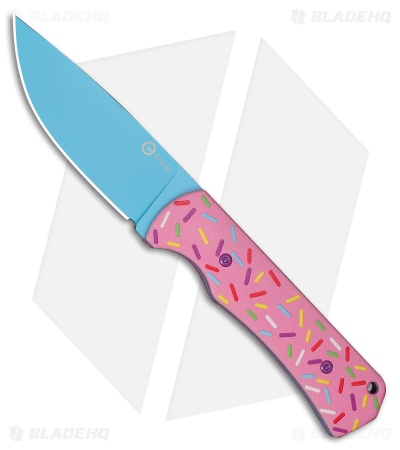 CIVIVI Jencks Dessert Warrior Fixed Blade Knife Pink G-10 (3.5" Blue)