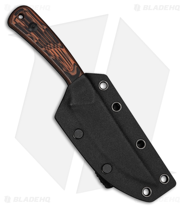 CIVIVI Carveth Fixed Blade Knife Orange & Black G-10 (3.6" Black SW AEB-L)