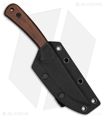 CIVIVI Carveth Fixed Blade Knife Guibourtia Wood (3.6" Black SW AEB-L)