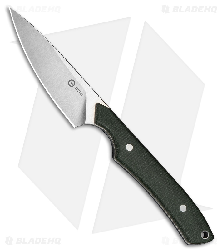 CIVIVI High Grass Field Knife Green Canvas Micarta (2.9" Satin 14C28N)