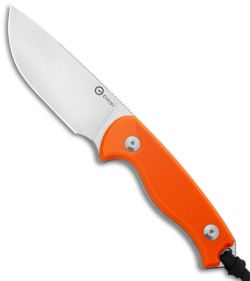 CIVIVI Timberbark Fixed Blade Knife Orange G-10 (3.2" Satin)