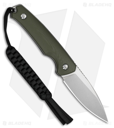 CIVIVI Altus Fixed Blade Knife OD Green G-10 (3" Stonewash)