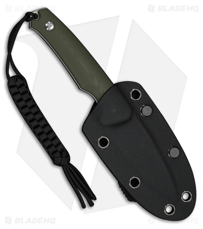 CIVIVI Altus Fixed Blade Knife OD Green G-10 (3" Stonewash)