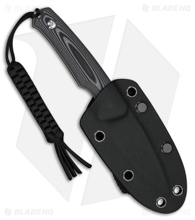 CIVIVI Altus Fixed Blade Knife Gray & Black Layered G-10 (3" Gray Stonewash)