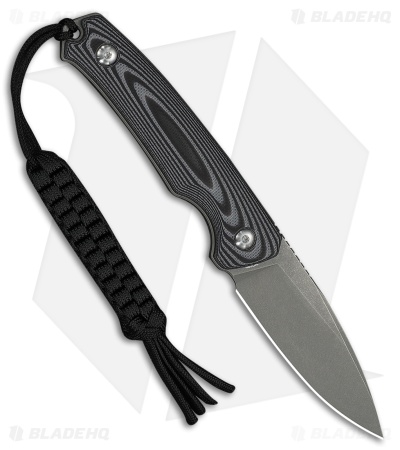 CIVIVI Altus Fixed Blade Knife Gray & Black Layered G-10 (3" Gray Stonewash)