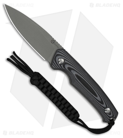 CIVIVI Altus Fixed Blade Knife Gray & Black Layered G-10 (3" Gray Stonewash)