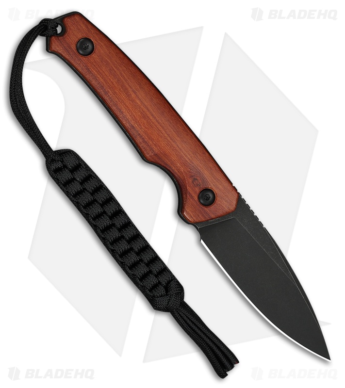CIVIVI Altus Fixed Blade Knife Guibourtia Wood (3" Black SW)