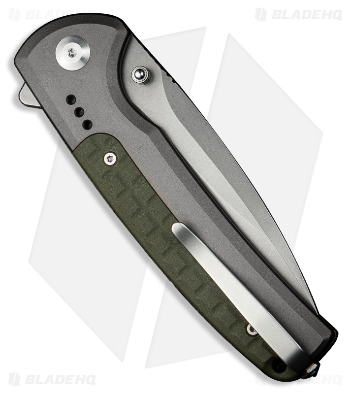 CIVIVI Sentinel Strike II Button Lock Knife Gray Aluminum (3.7" SW) C22025D-2