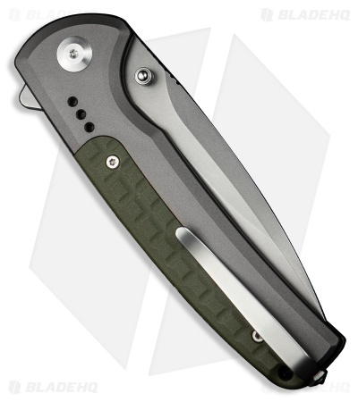 CIVIVI Sentinel Strike II Button Lock Knife Gray Aluminum (3.7" SW) C22025D-2