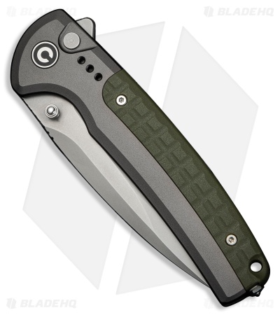 CIVIVI Sentinel Strike II Button Lock Knife Gray Aluminum (3.7" SW) C22025D-2