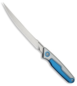 CIVIVI Shawka Liner Lock Knife Blue/Silver Aluminum (5.8" Satin)