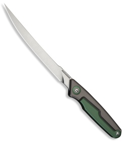CIVIVI Shawka Liner Lock Knife Gray/Green Aluminum (5.8" Satin)