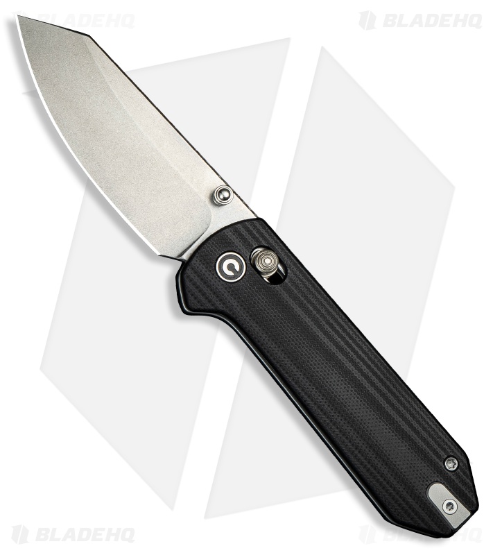CIVIVI Yonder Crossbar Lock Knife Black G-10 (2.9" Stonewash 14C28N)