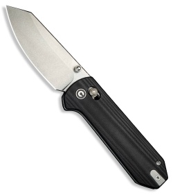 CIVIVI Yonder Crossbar Lock Knife Black G-10 (2.9&quot; Stonewash 14C28N) | 214701
