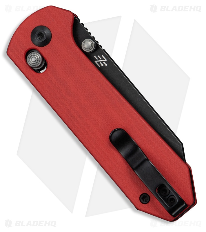 CIVIVI Yonder Crossbar Lock Knife Red G-10 (2.9" Black Stonewash)