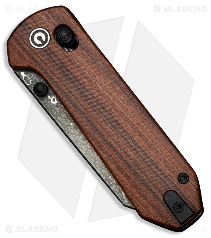 CIVIVI Yonder Crossbar Lock Knife Wood + Damascus