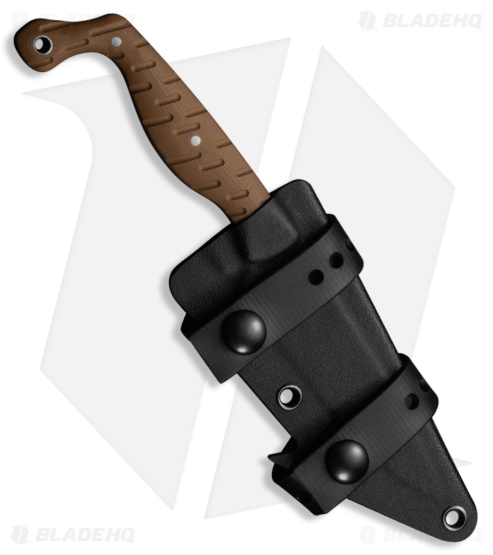 CIVIVI MDRN Hunter Fixed Blade Knife Brown G-10 (4.1" Satin Nitro-V)