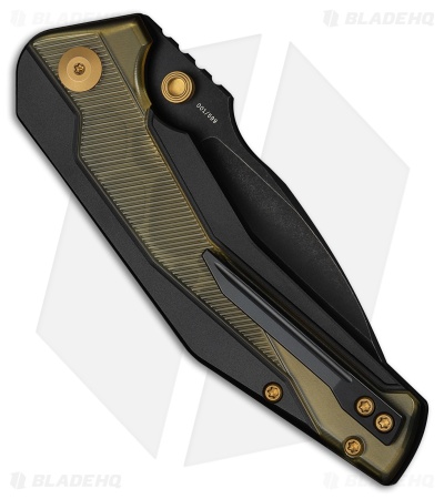 CIVIVI Wellmax Button Lock Knife Black Aluminum + Yellow Ultem (3.6" Black SW)