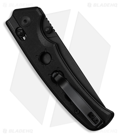 CIVIVI Noctis Crossbar Lock Knife Black G-10 (2.98" Black Stonewash)