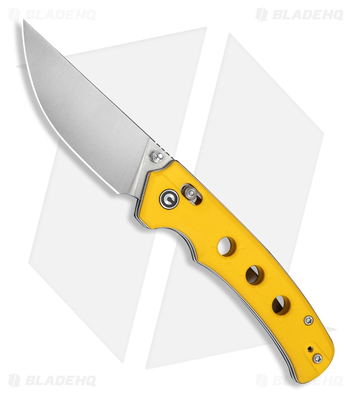 CIVIVI Noctis Crossbar Lock Knife Yellow G-10 (2.98" Satin)