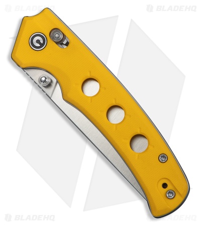 CIVIVI Noctis Crossbar Lock Knife Yellow G-10 (2.98" Satin)
