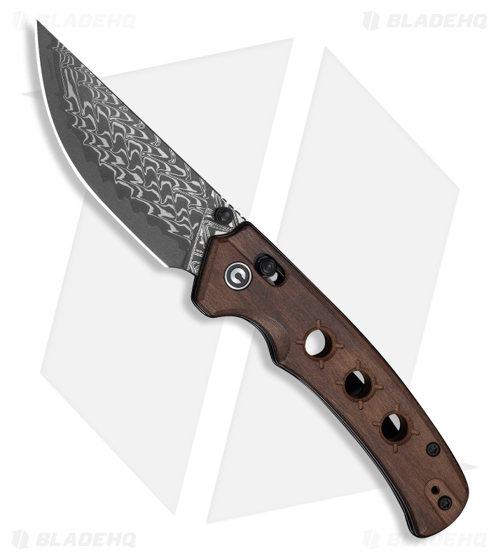 CIVIVI Noctis Crossbar Lock Knife Guibourtia Wood (2.98" Damascus)