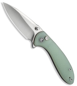 CIVIVI Faeger Button Lock Knife Milled Natural G-10 (3" Satin 14C28N)