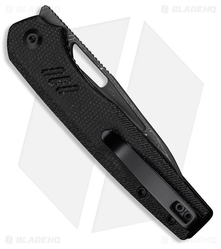 CIVIVI Guile Liner Lock Knife Black Canvas Micarta (3.25" Damascus)
