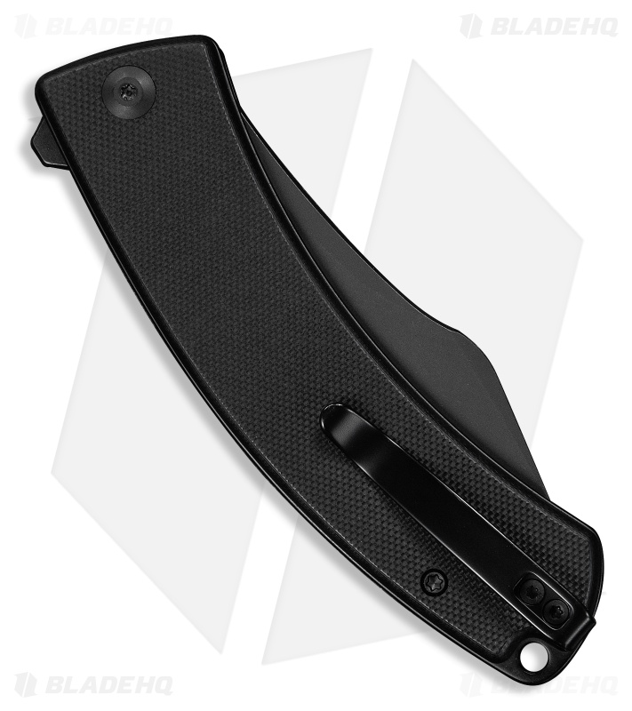 CIVIVI Outlaw Muk Button Lock Knife Black G-10 (3.5" Black SW 14C28N)