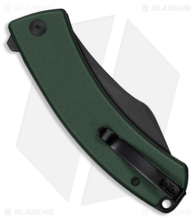 CIVIVI Outlaw Muk Button Lock Knife Teal Green G-10 (3.5" Black SW 14C28N)