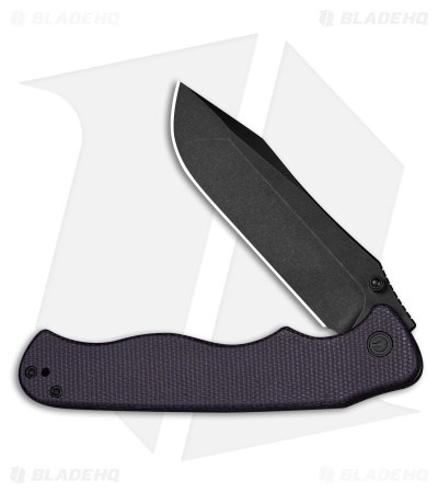 CIVIVI HEADBANGER Liner Lock Knife Purple Canvas Micarta (3.8" Black SW)